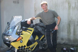 Motorrad ist gepackt